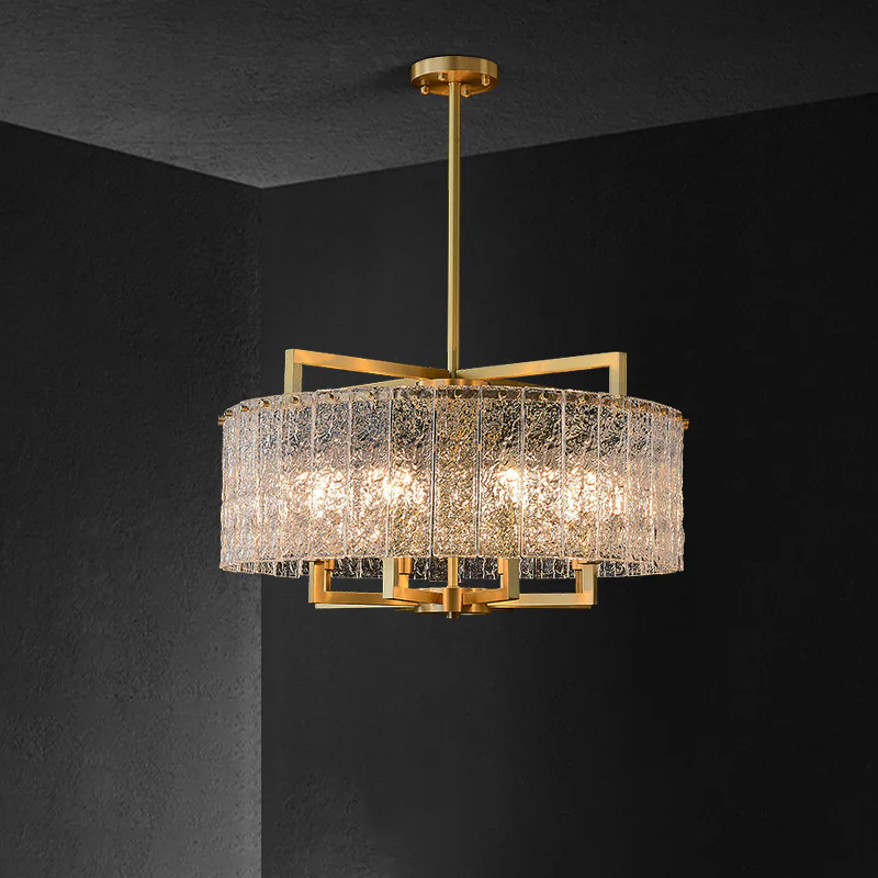 WOMO Textured Glass Round Chandelier-WM2619 - Image 13
