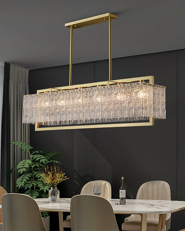 WOMO Textured Glass Round Chandelier-WM2619 - Image 8