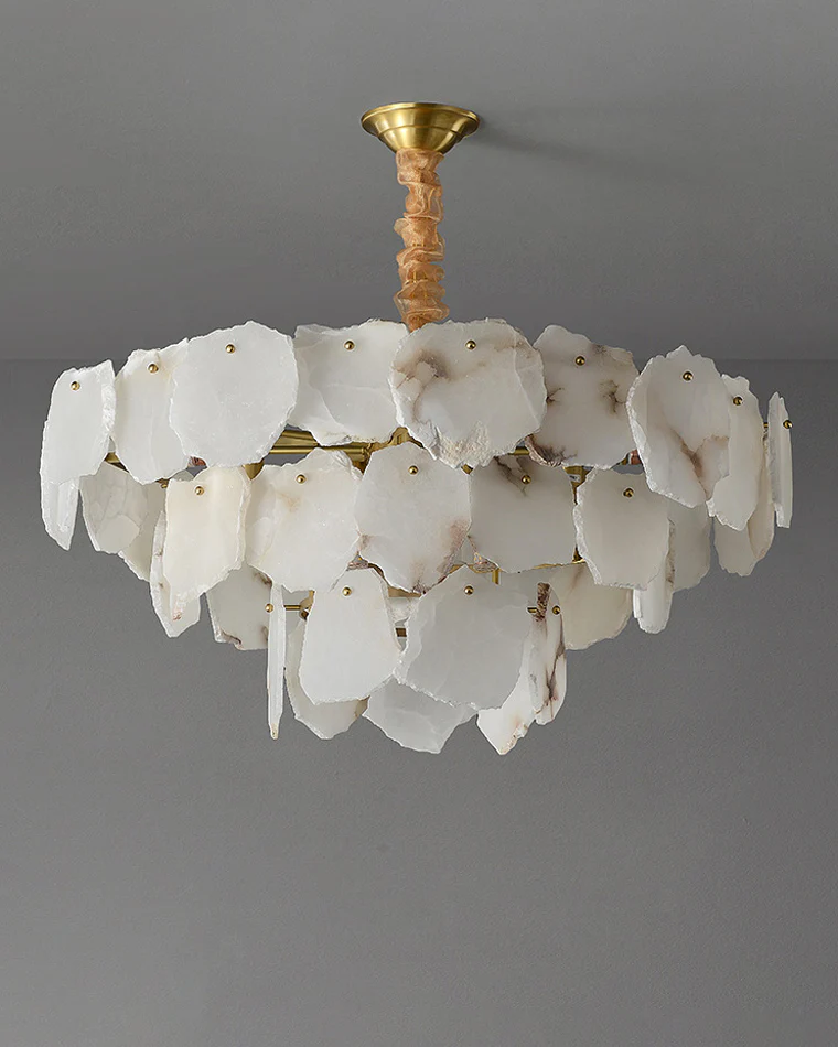 WOMO Tiered Alabaster Chandelier-WM2393 - Image 11