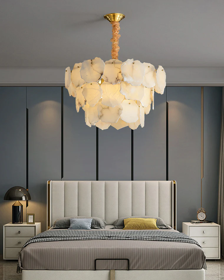WOMO Tiered Alabaster Chandelier-WM2393 - Image 5
