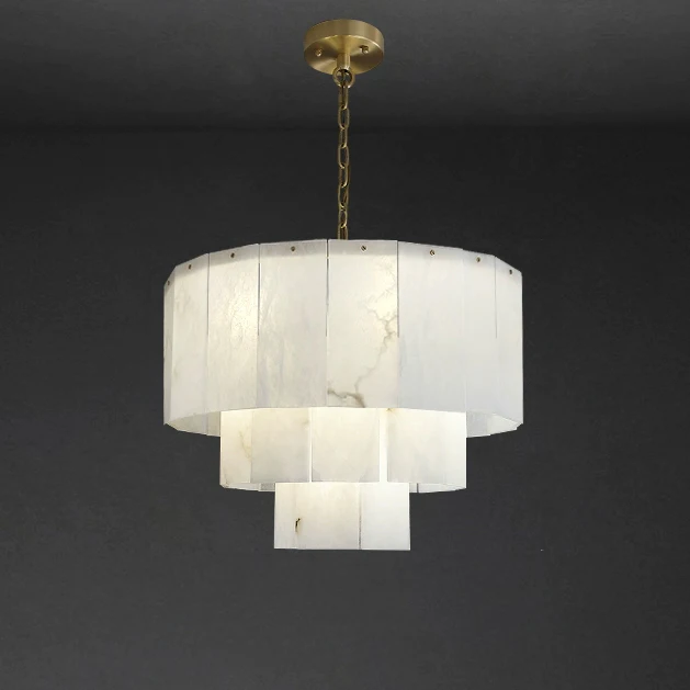 WOMO Tiered Alabaster Chandelier-WM2829 - Image 7