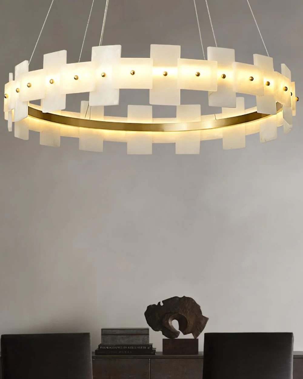 WOMO Tiered Alabaster Chandelier-WM2830 - Image 3