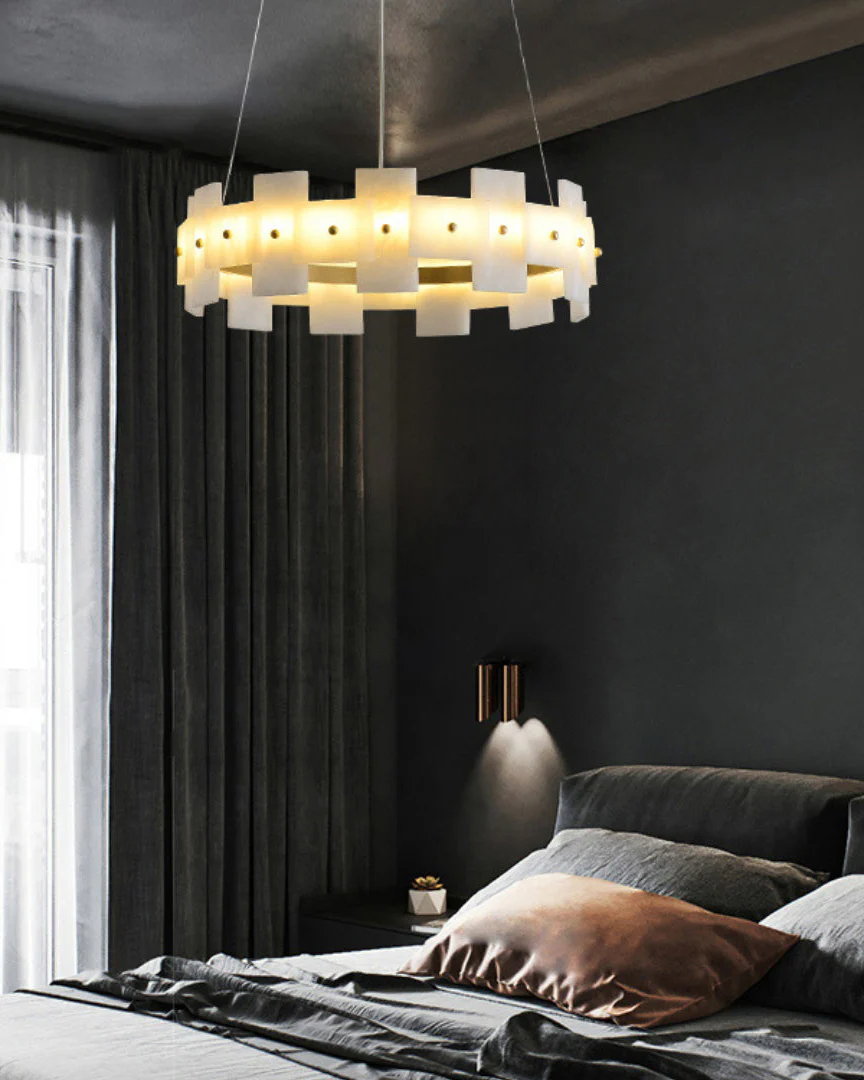 WOMO Tiered Alabaster Chandelier-WM2830 - Image 5