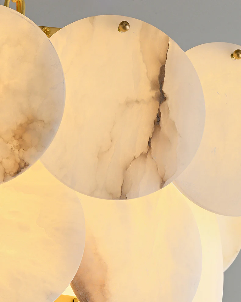 WOMO Tiered Alabaster Chandelier-WM2849 - Image 4