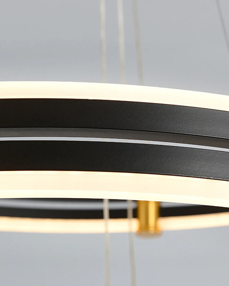 WOMO Tiered Black Rings Chandelier-WM2172 - Image 38