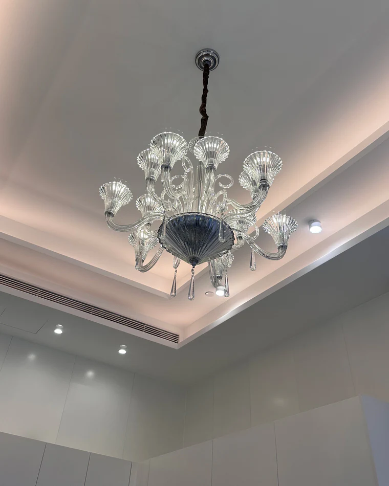 WOMO Tiered Candelabra Glass Chandelier-WM2400 - Image 15