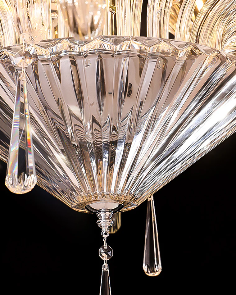 WOMO Tiered Candelabra Glass Chandelier-WM2400 - Image 22