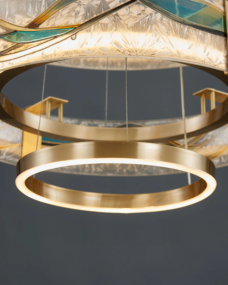 WOMO Enamel Tiered Round Chandelier-WM2336 - Image 7