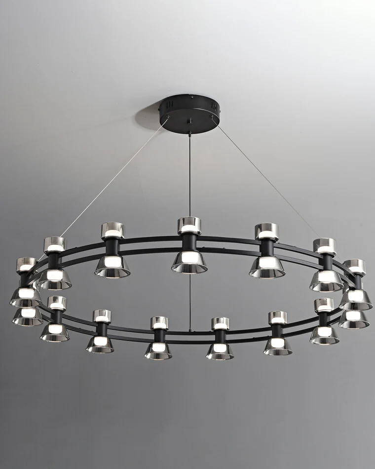 WOMO Modern Pillar Candle Round Chandelier-WM2224 - Image 51