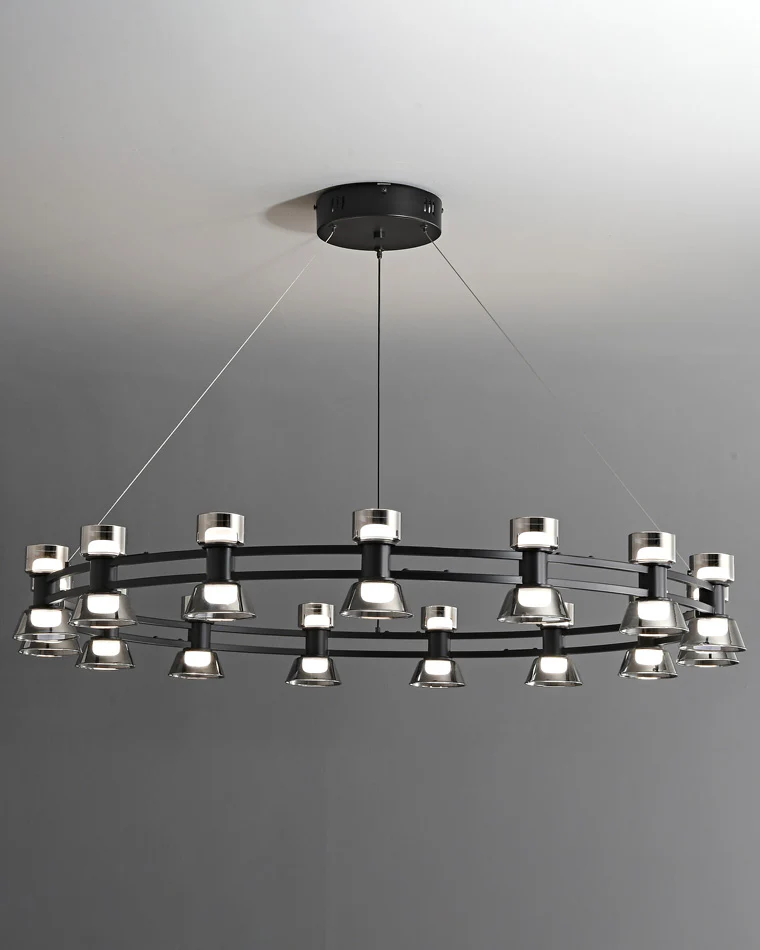 WOMO Modern Pillar Candle Round Chandelier-WM2224 - Image 52