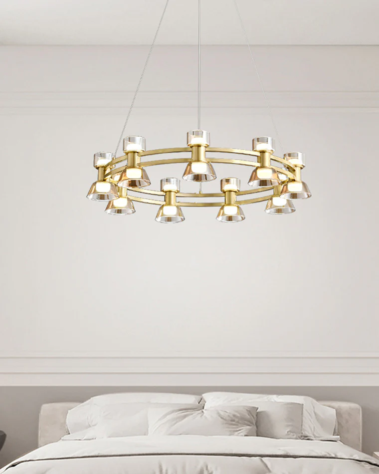 WOMO Modern Pillar Candle Round Chandelier-WM2224 - Image 6