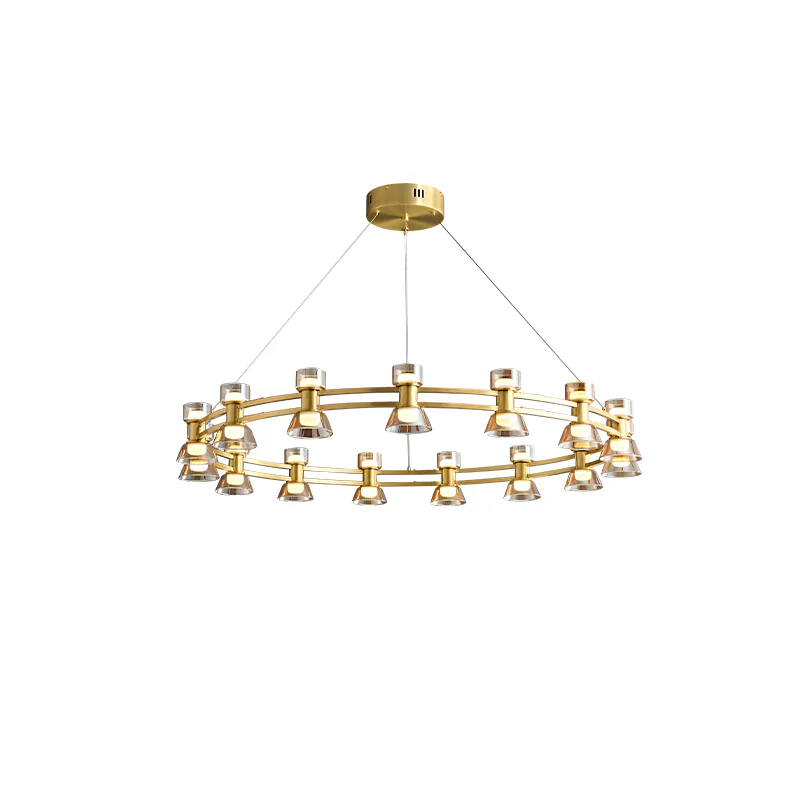 WOMO Modern Pillar Candle Round Chandelier-WM2224 - Image 63