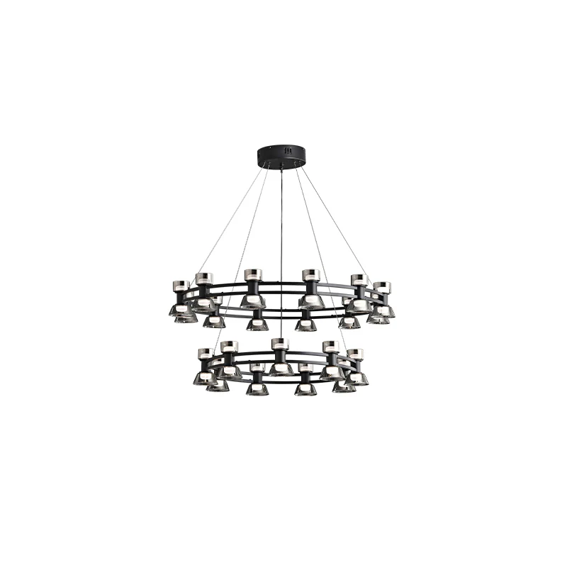 WOMO Modern Pillar Candle Round Chandelier-WM2224 - Image 73