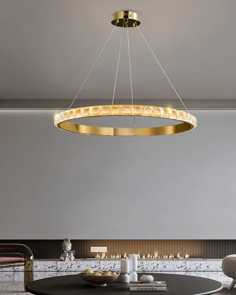 WOMO Circular Led Crystal Chandelier-WM2549a - Image 2