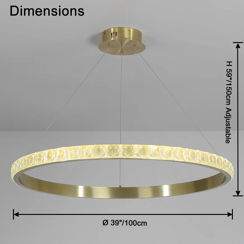 WOMO Circular Led Crystal Chandelier-WM2549a - Image 26