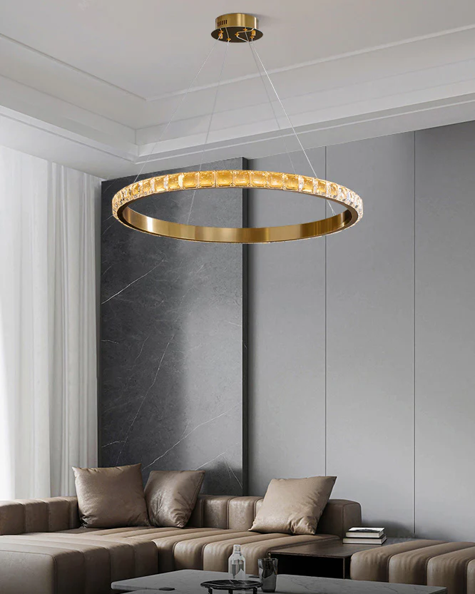 WOMO Circular Led Crystal Chandelier-WM2549a - Image 3