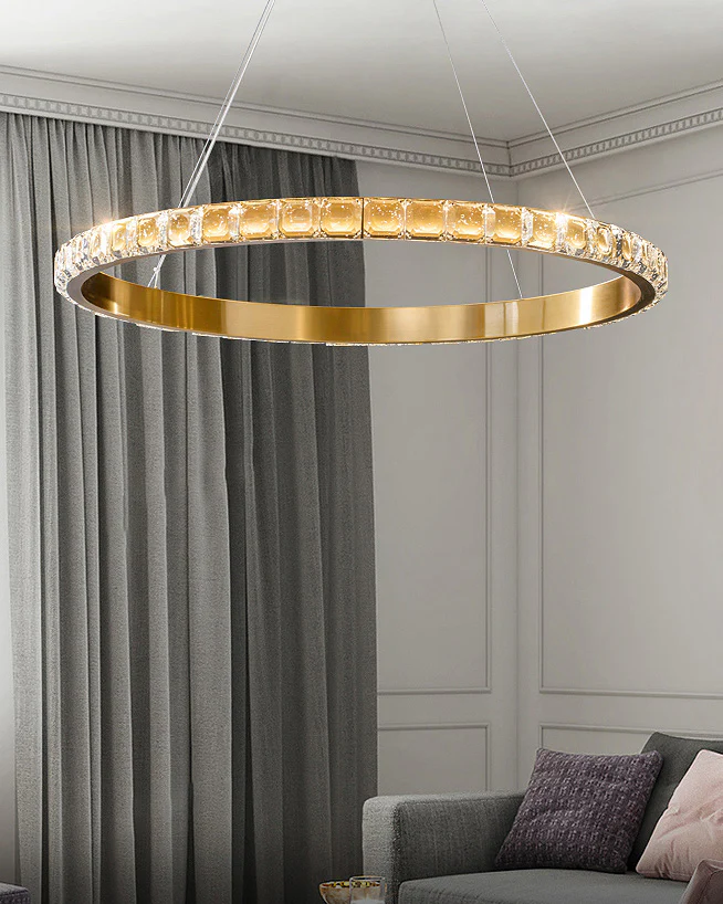 WOMO Circular Led Crystal Chandelier-WM2549a - Image 4