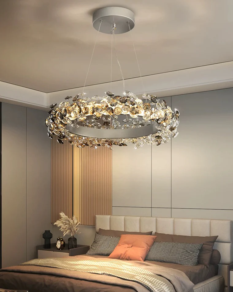 WOMO Tiered Circular Crystal Chandelier-WM2726 - Image 12