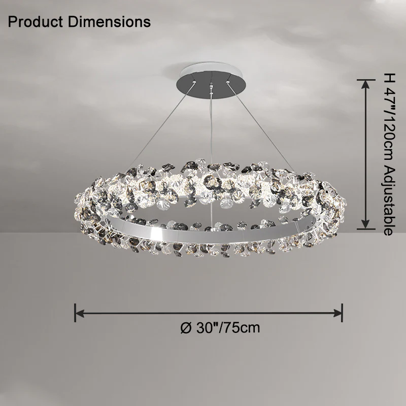 WOMO Tiered Circular Crystal Chandelier-WM2726 - Image 18