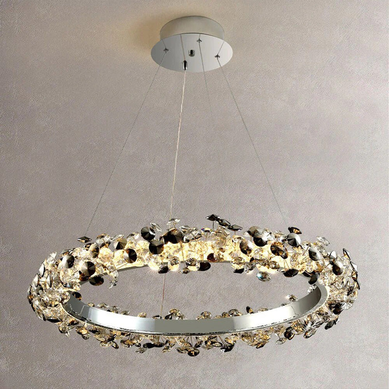 WOMO Tiered Circular Crystal Chandelier-WM2726 - Image 19