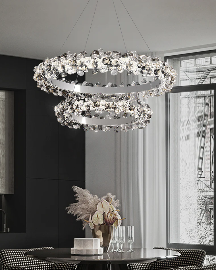 WOMO Tiered Circular Crystal Chandelier-WM2726 - Image 2