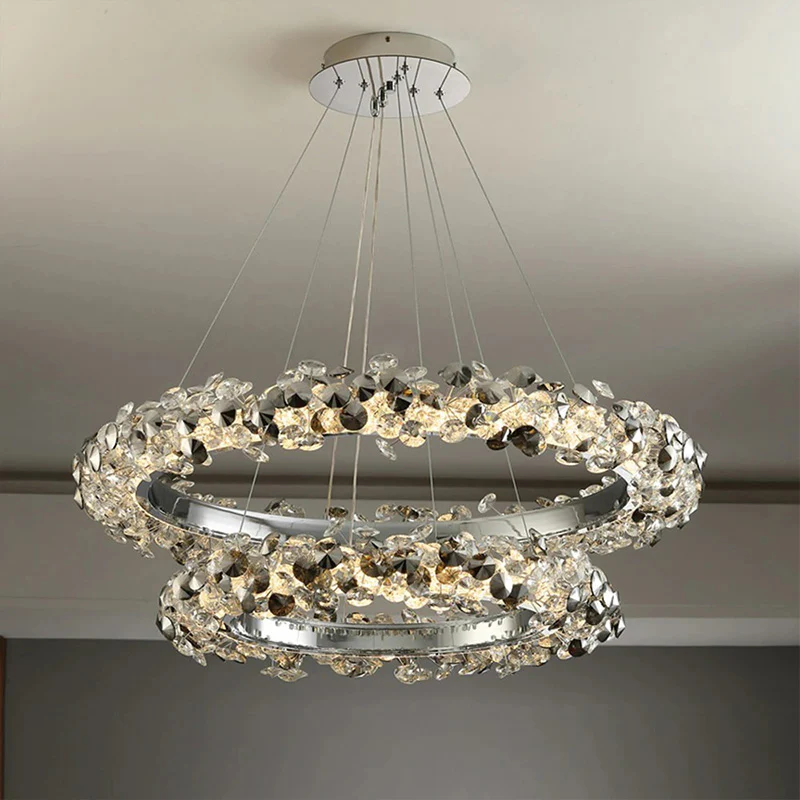 WOMO Tiered Circular Crystal Chandelier-WM2726 - Image 21