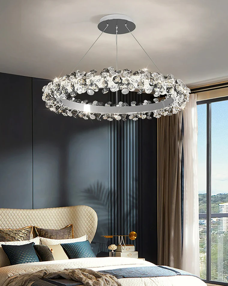 WOMO Tiered Circular Crystal Chandelier-WM2726 - Image 4
