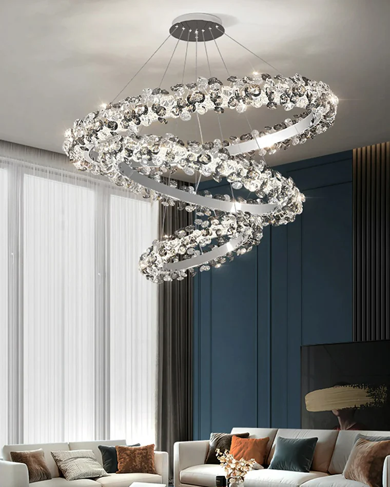 WOMO Tiered Circular Crystal Chandelier-WM2726 - Image 5
