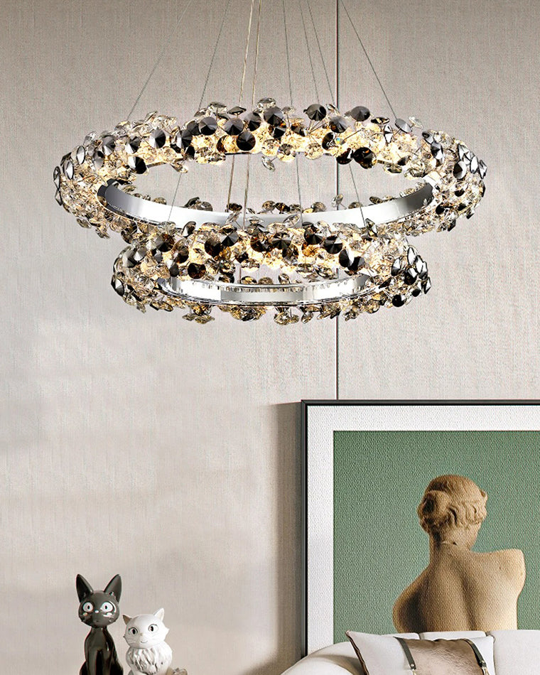 WOMO Tiered Circular Crystal Chandelier-WM2726 - Image 6