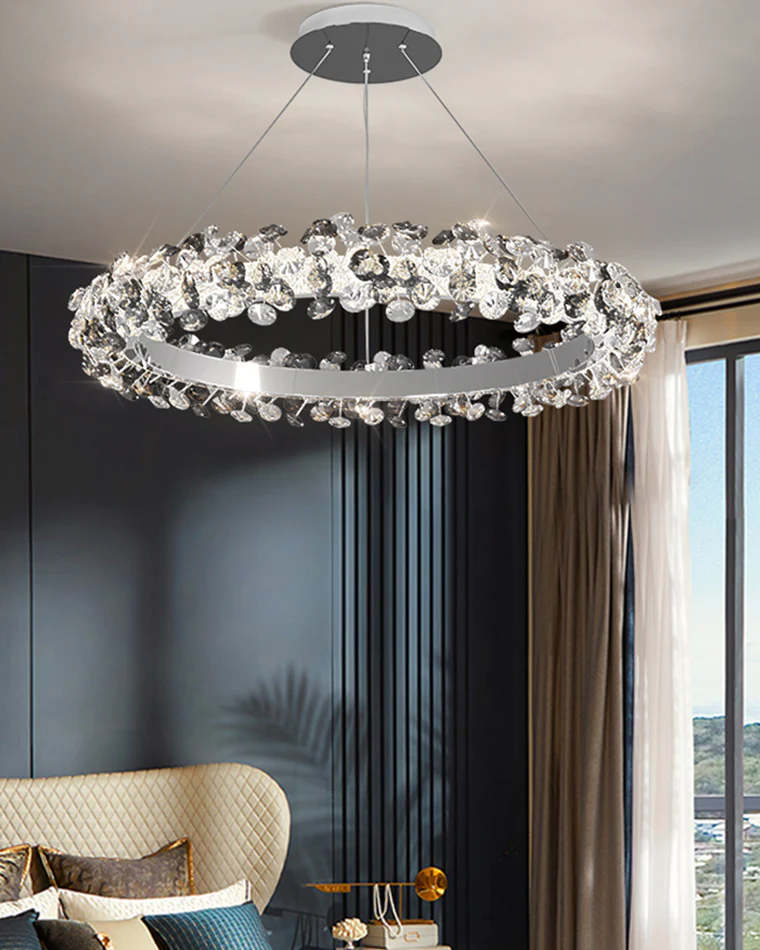 WOMO Tiered Circular Crystal Chandelier-WM2726 - Image 7