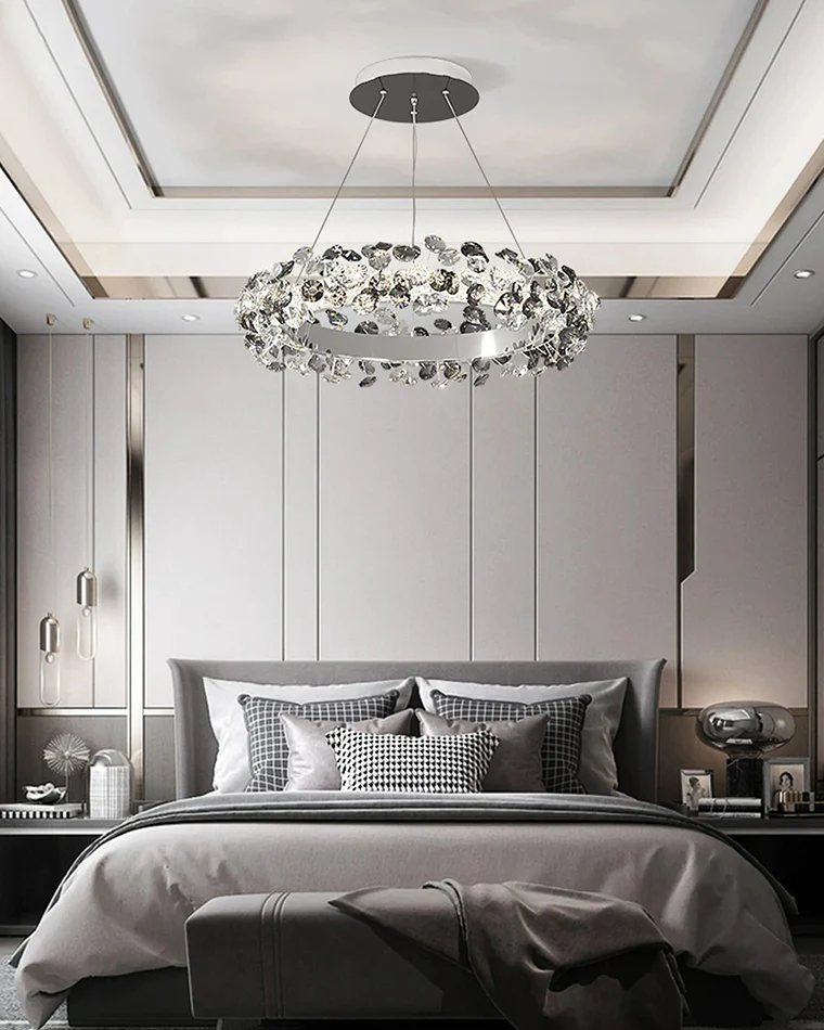 WOMO Tiered Circular Crystal Chandelier-WM2726 - Image 8