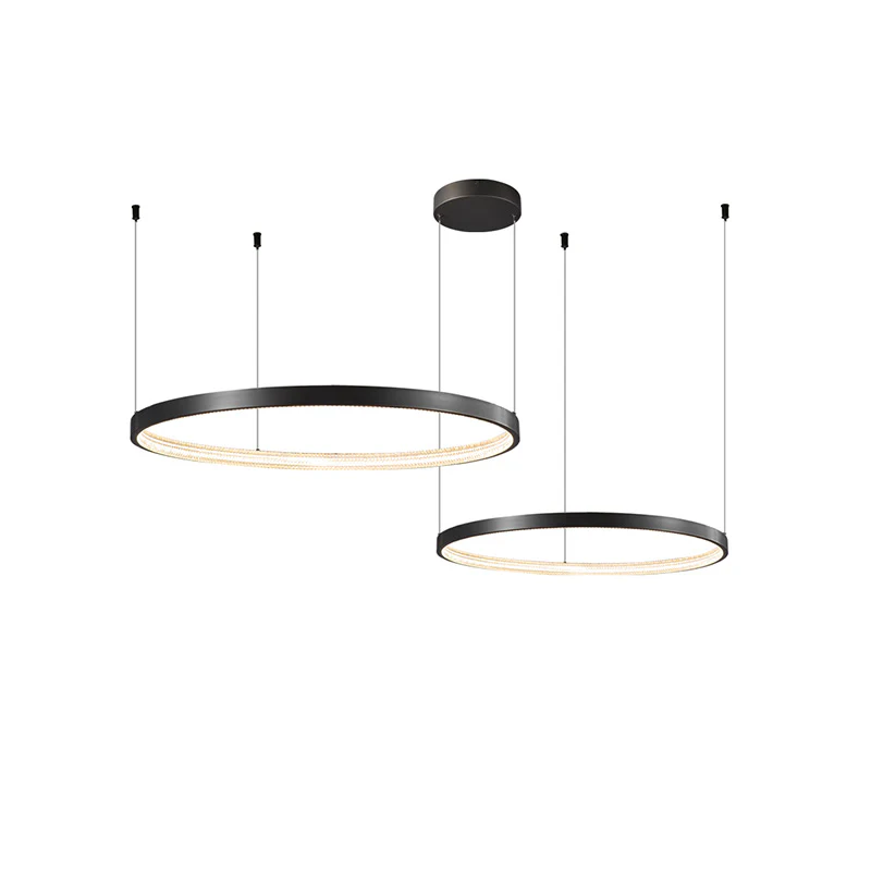 WOMO Tiered Circular Led Brass Chandelier-WM2345 - Image 22