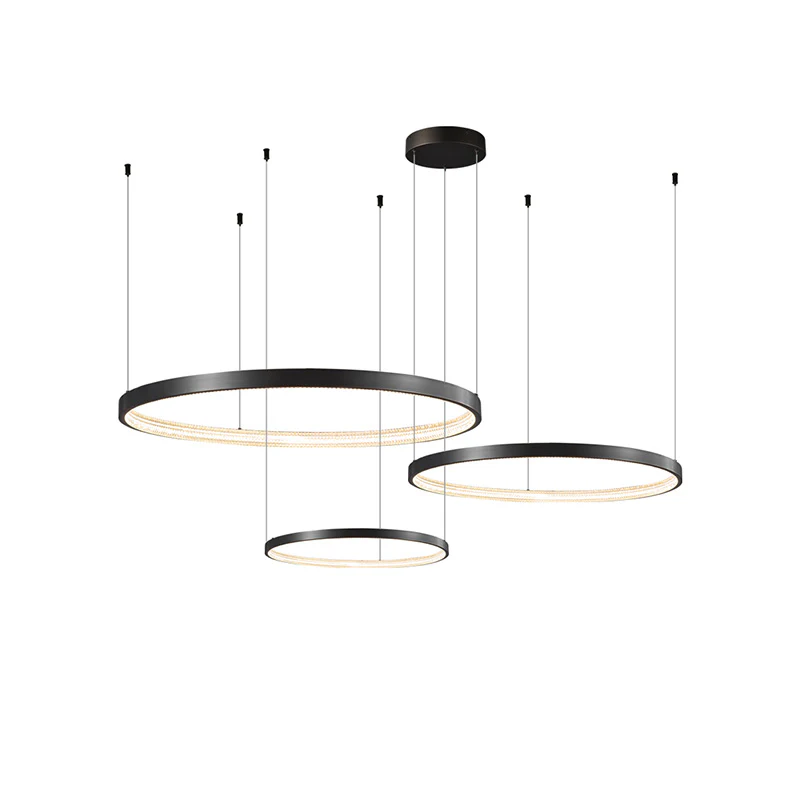 WOMO Tiered Circular Led Brass Chandelier-WM2345 - Image 26
