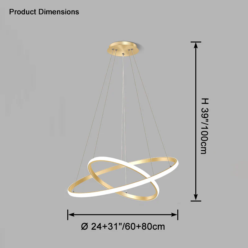 WOMO Tiered Circular Led Chandelier-WM2458 - Image 33