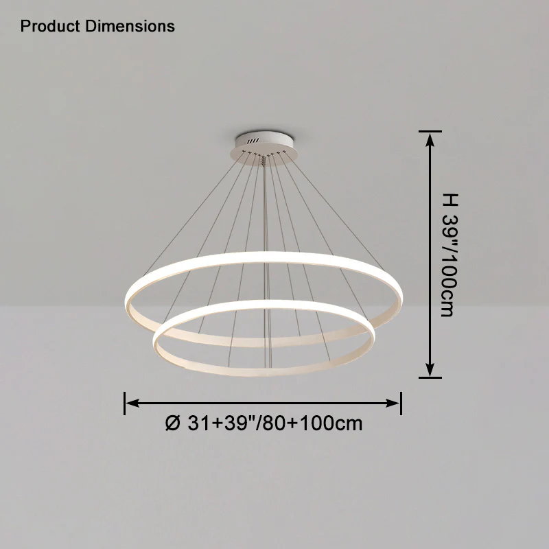 WOMO Tiered Circular Led Chandelier-WM2458 - Image 49