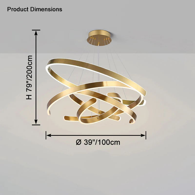 WOMO Tiered Circular Led Chandelier-WM2651 - Image 13