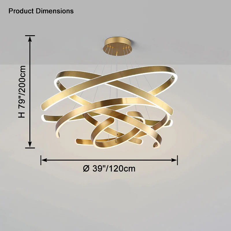 WOMO Tiered Circular Led Chandelier-WM2651 - Image 15