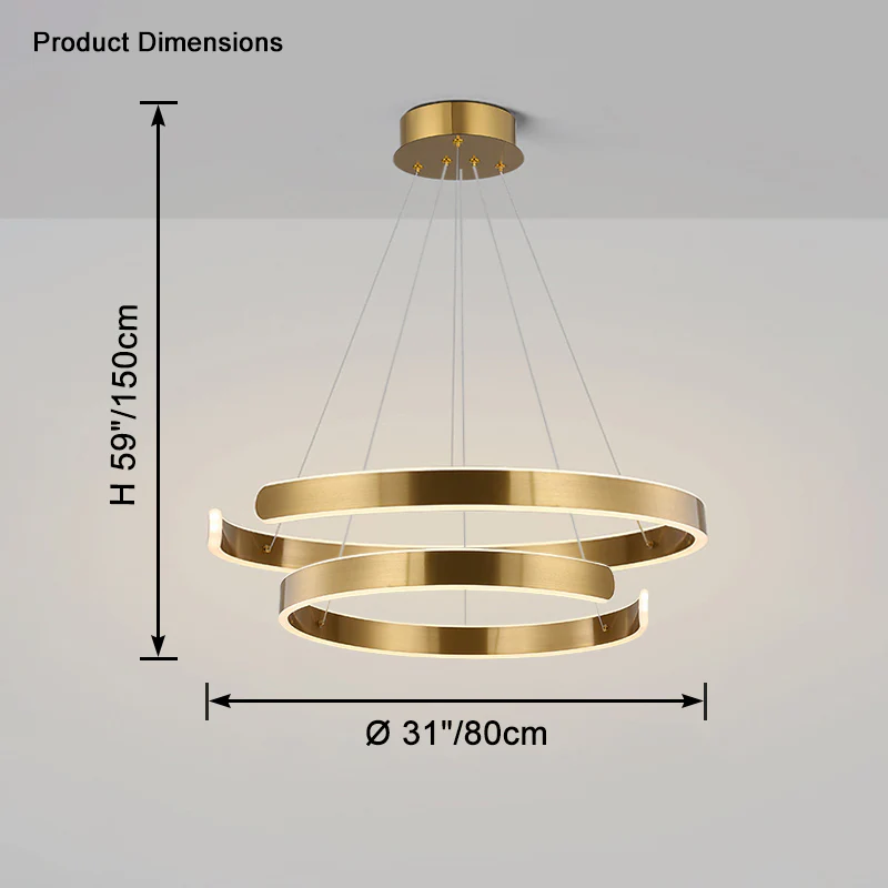WOMO Tiered Circular Led Chandelier-WM2651 - Image 7