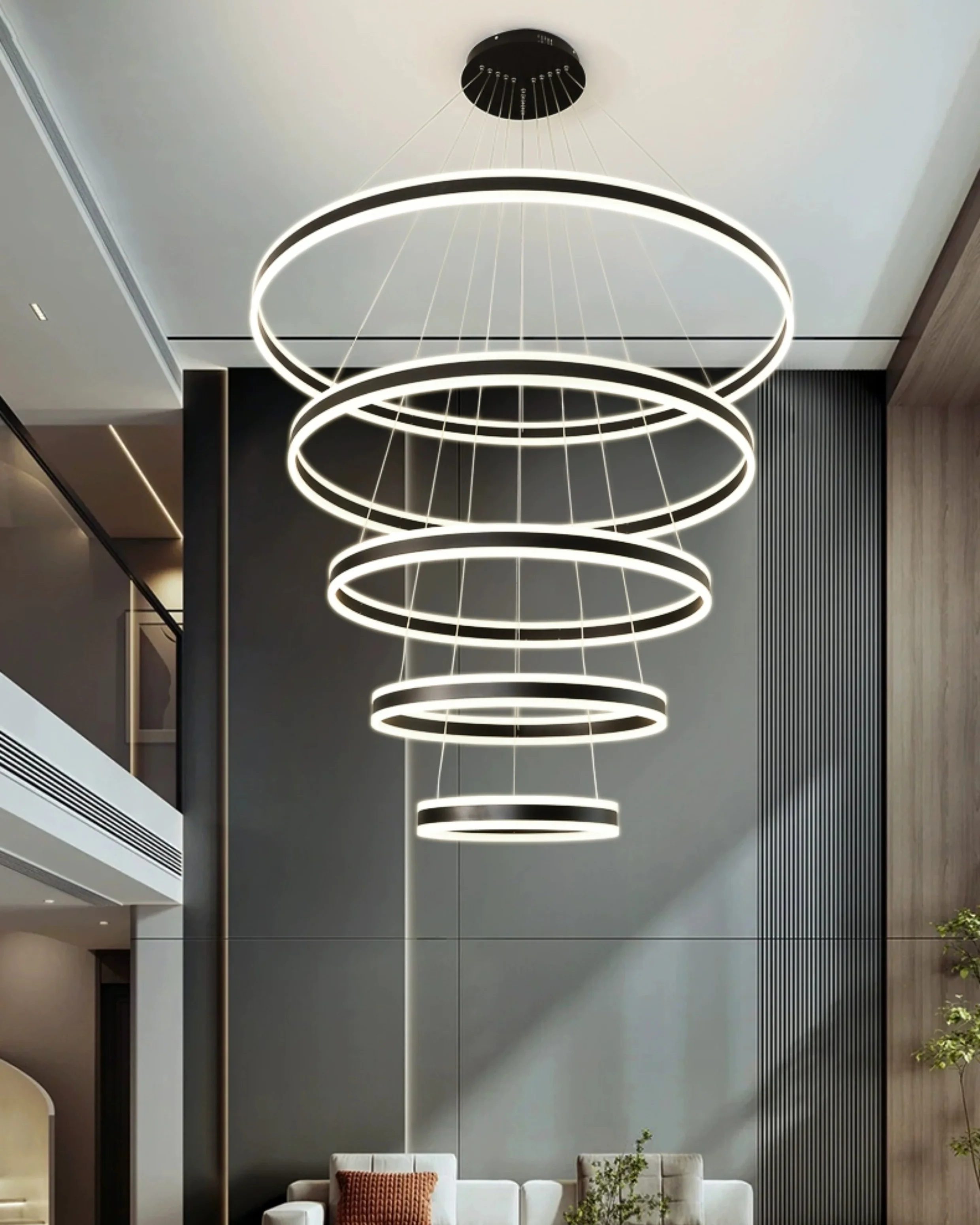WOMO Tiered Circular Led Chandelier-WM3052 - Image 2