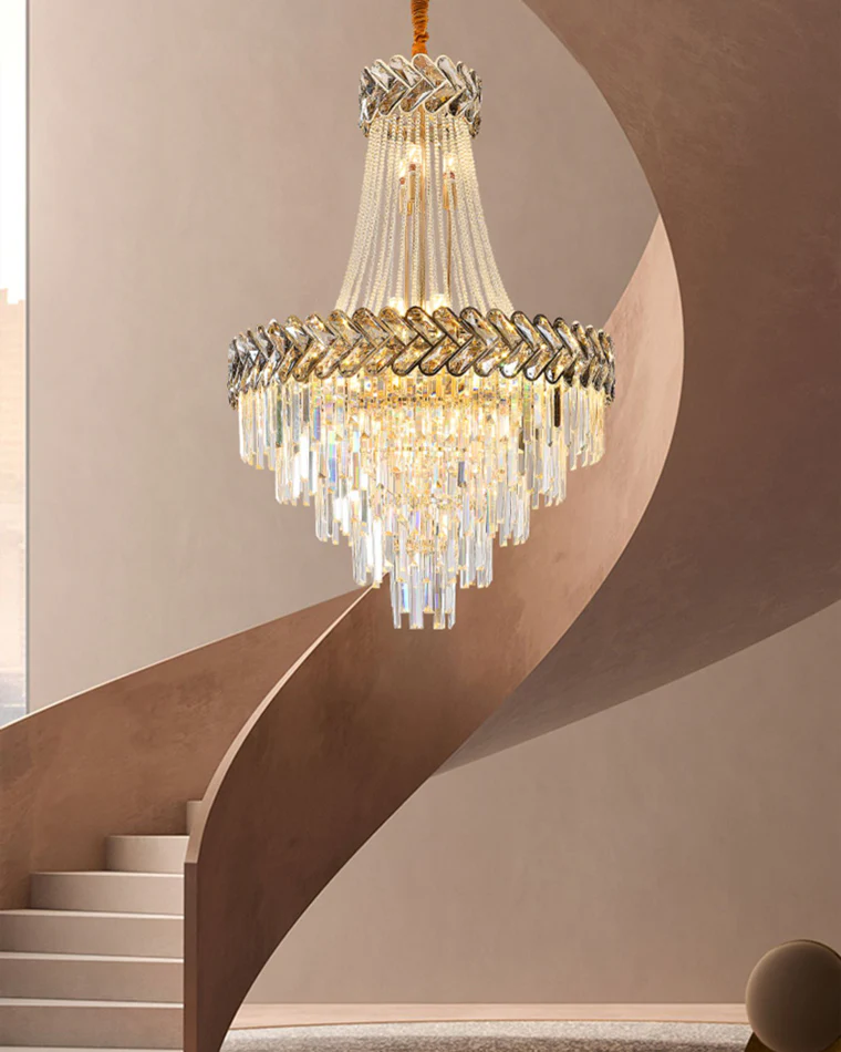 WOMO Tiered Crystal Chandelier-WM2381 - Image 10
