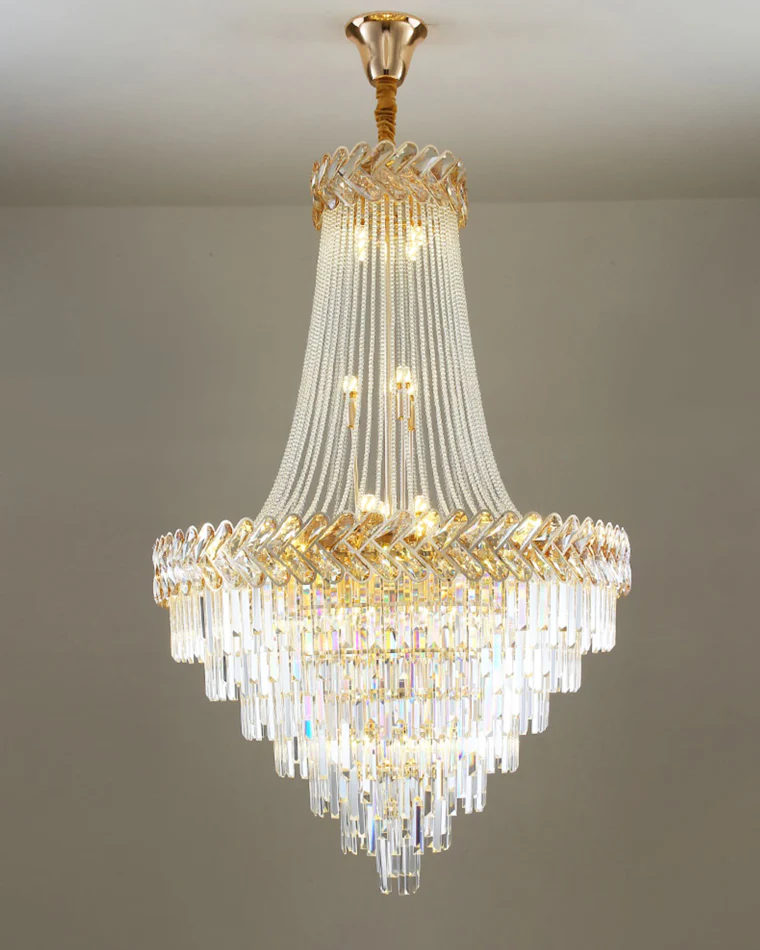 WOMO Tiered Crystal Chandelier-WM2381 - Image 12