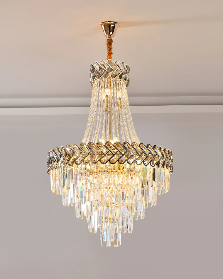 WOMO Tiered Crystal Chandelier-WM2381 - Image 14