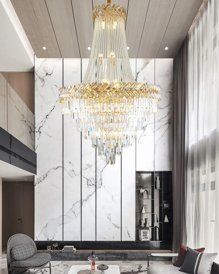 WOMO Tiered Crystal Chandelier-WM2381 - Image 15
