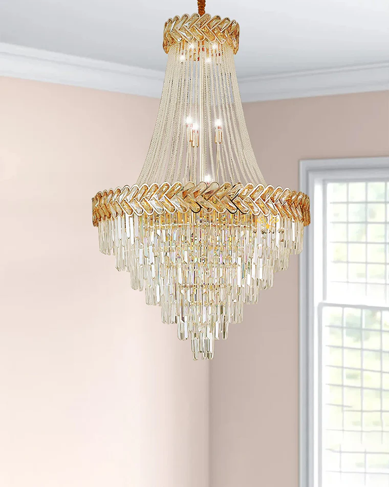 WOMO Tiered Crystal Chandelier-WM2381 - Image 18
