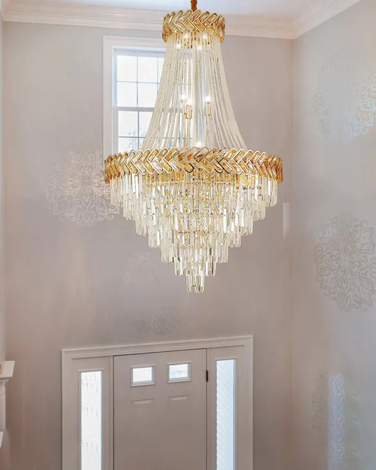 WOMO Tiered Crystal Chandelier-WM2381 - Image 19