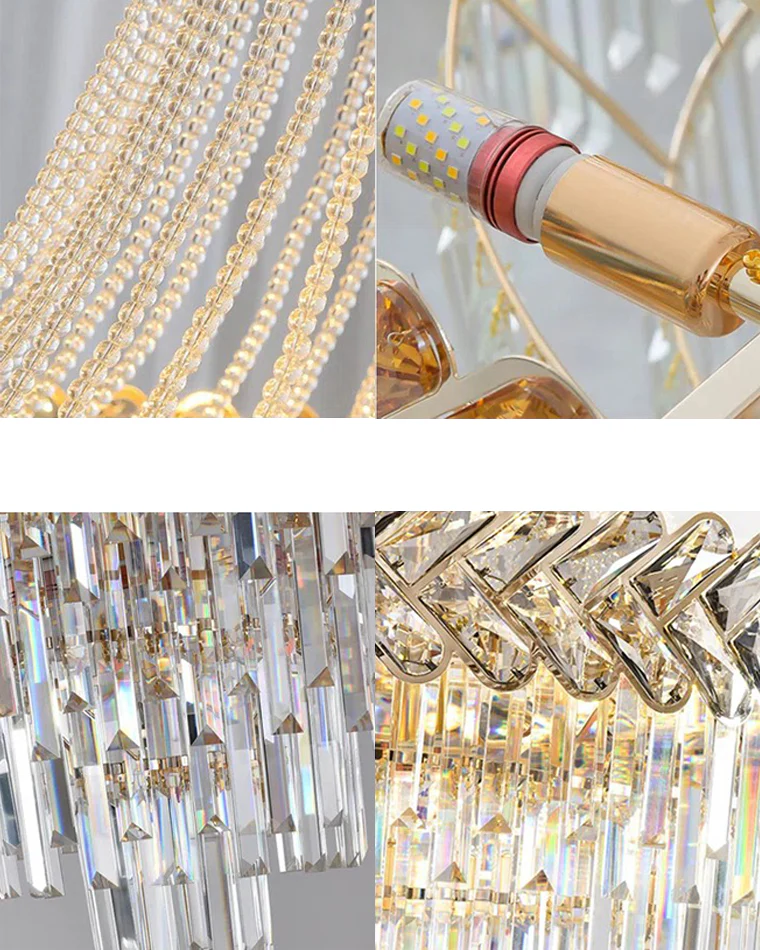 WOMO Tiered Crystal Chandelier-WM2381 - Image 5