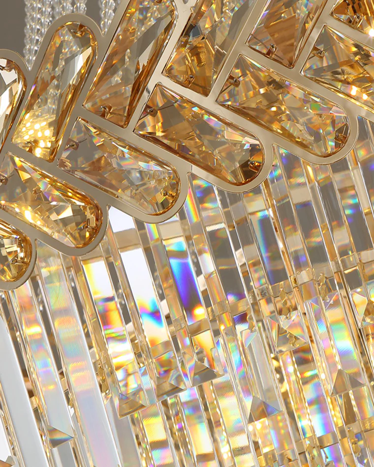 WOMO Tiered Crystal Chandelier-WM2381 - Image 6