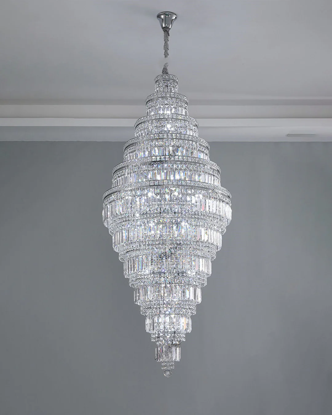 WOMO Large Tiered Crystal Chandelier-WM2389 - Image 14
