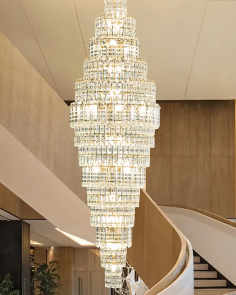 WOMO Large Tiered Crystal Chandelier-WM2389 - Image 19