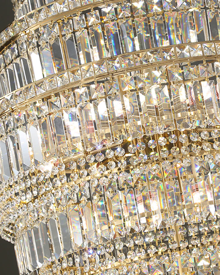 WOMO Large Tiered Crystal Chandelier-WM2389 - Image 21
